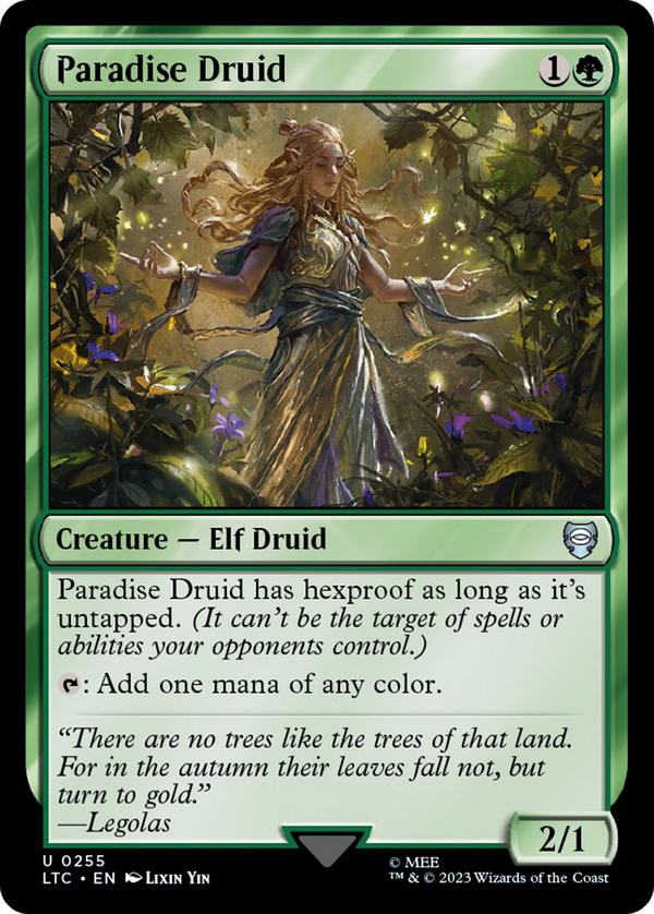 Paradise Druid (LTC-255) - Tales of Middle-earth Commander [Uncommon]
