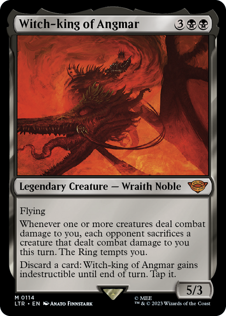 Witch-king of Angmar (LTR-114) - The Lord of the Rings: Tales of Middle-earth Foil [Mythic]