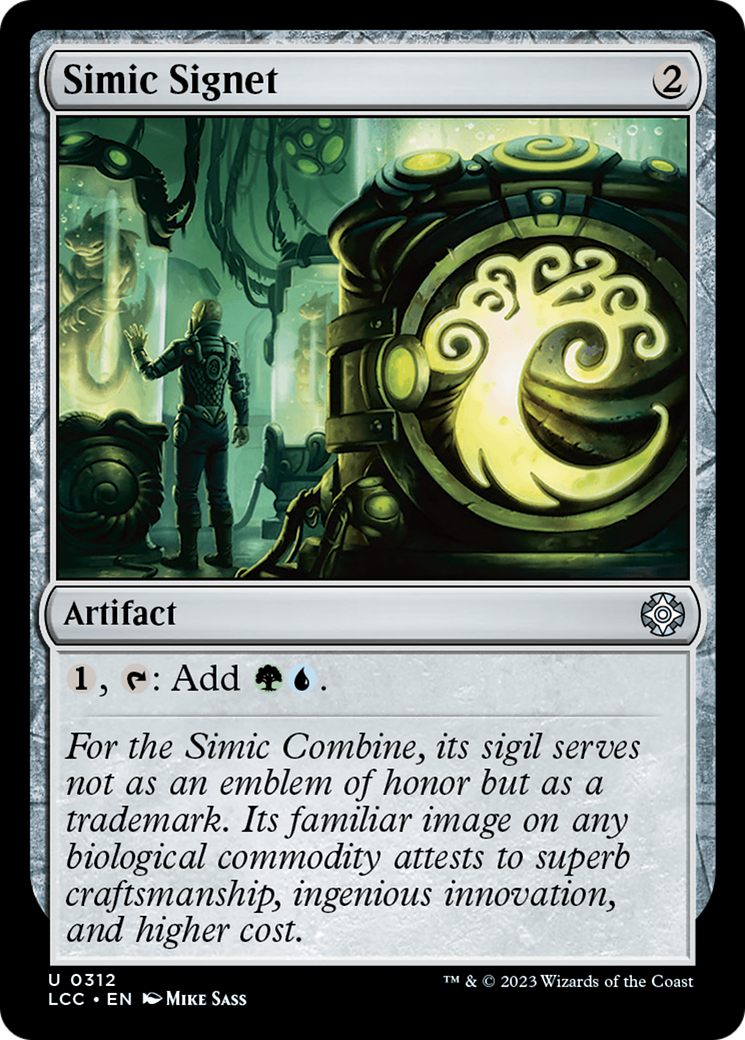 Simic Signet (LCC-312) - The Lost Caverns of Ixalan Commander [Uncommon]