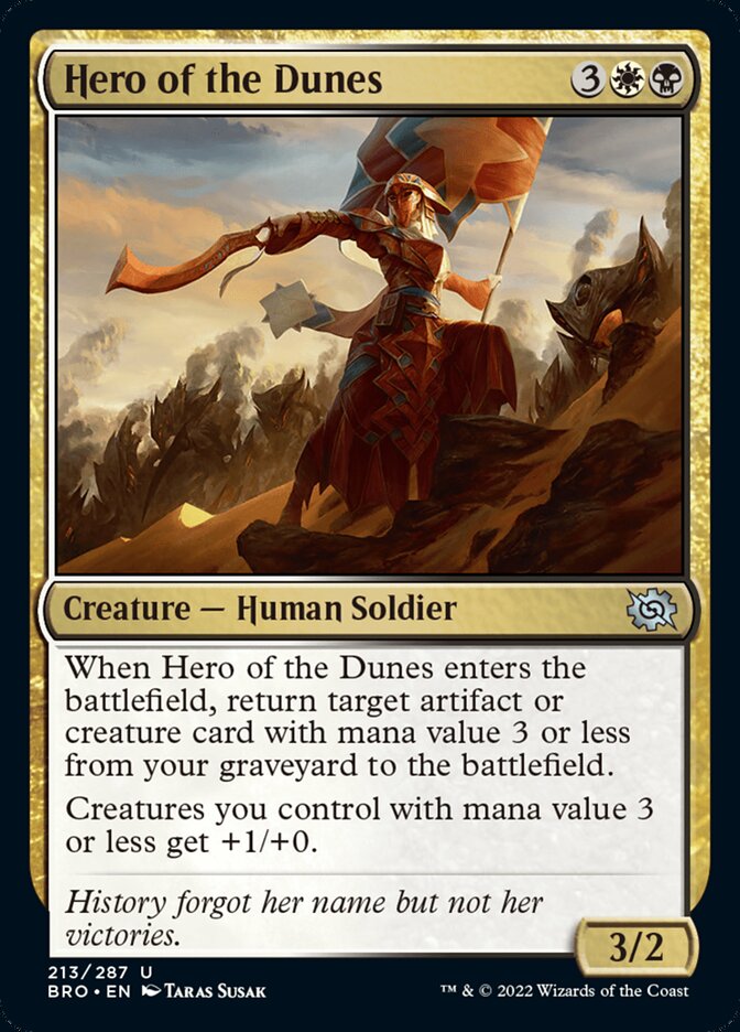 Hero of the Dunes (BRO-213) - The Brothers' War [Uncommon]