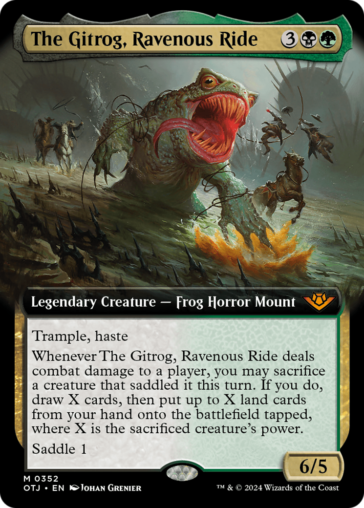 The Gitrog, Ravenous Ride (OTJ-352) - Outlaws of Thunder Junction: (Extended Art) Foil [Mythic]