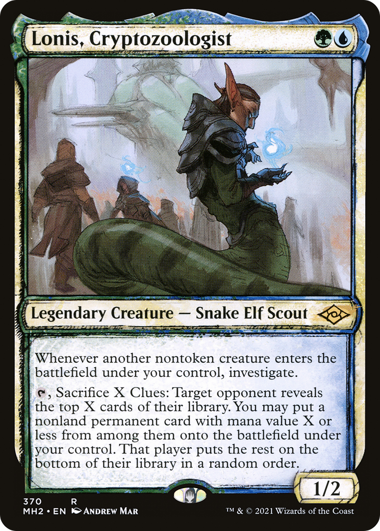 Lonis, Cryptozoologist (MH2-370) - Modern Horizons 2: (Showcase) [Rare]