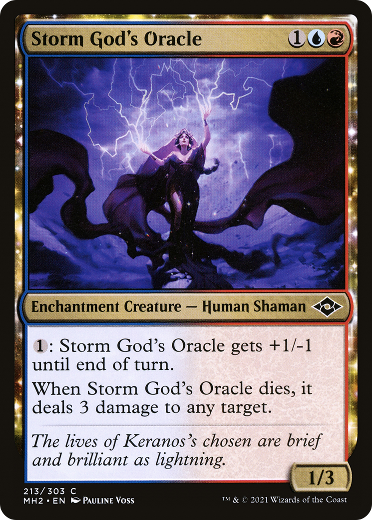 Storm God's Oracle (MH2-213) - Modern Horizons 2: (nyxtouched) [Common]