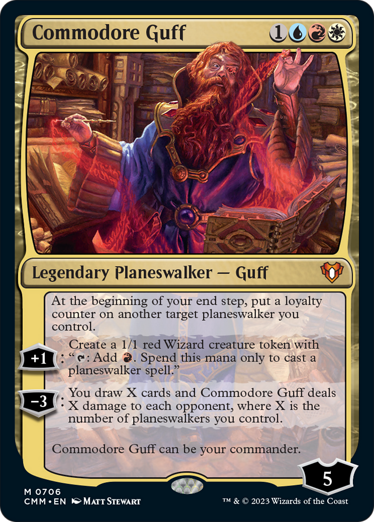 Commodore Guff (CMM-706) - Commander Masters Foil [Mythic]