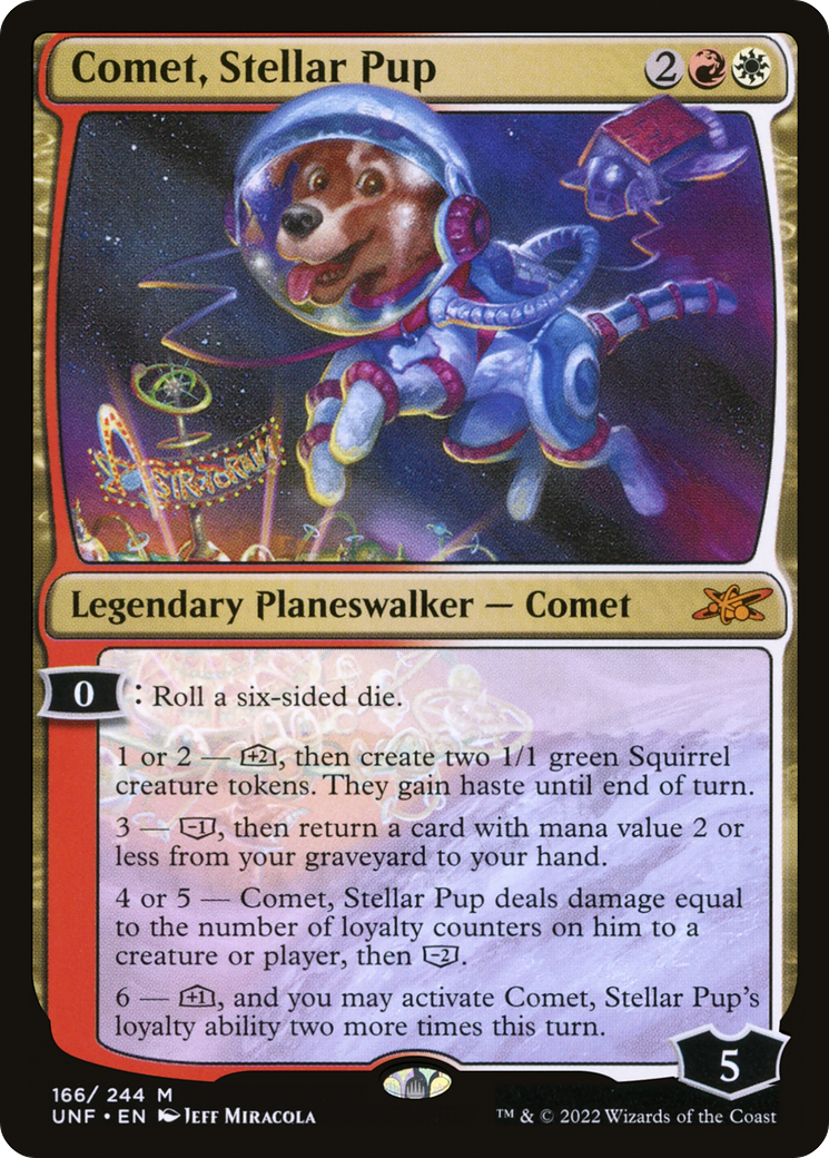 Comet, Stellar Pup (UNF-166) - Unfinity Foil [Mythic]