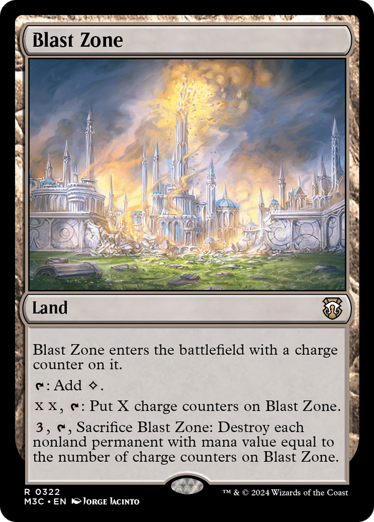 Blast Zone (M3C-322) - Modern Horizons 3 Commander Foil [Rare]