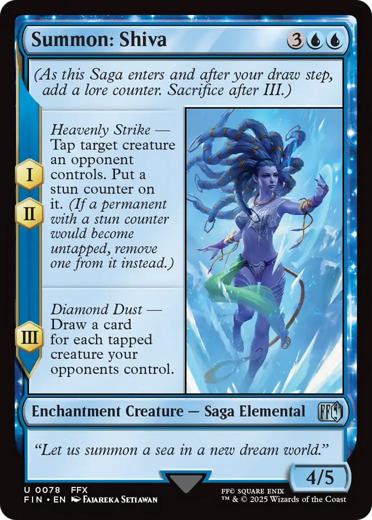 Summon: Shiva (FIN-078) - FINAL FANTASY: (enchantment) [Uncommon]
