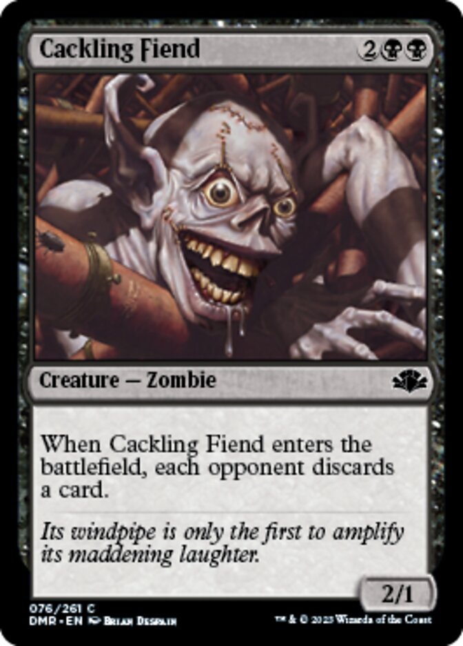 Cackling Fiend (DMR-076) - Dominaria Remastered [Common]