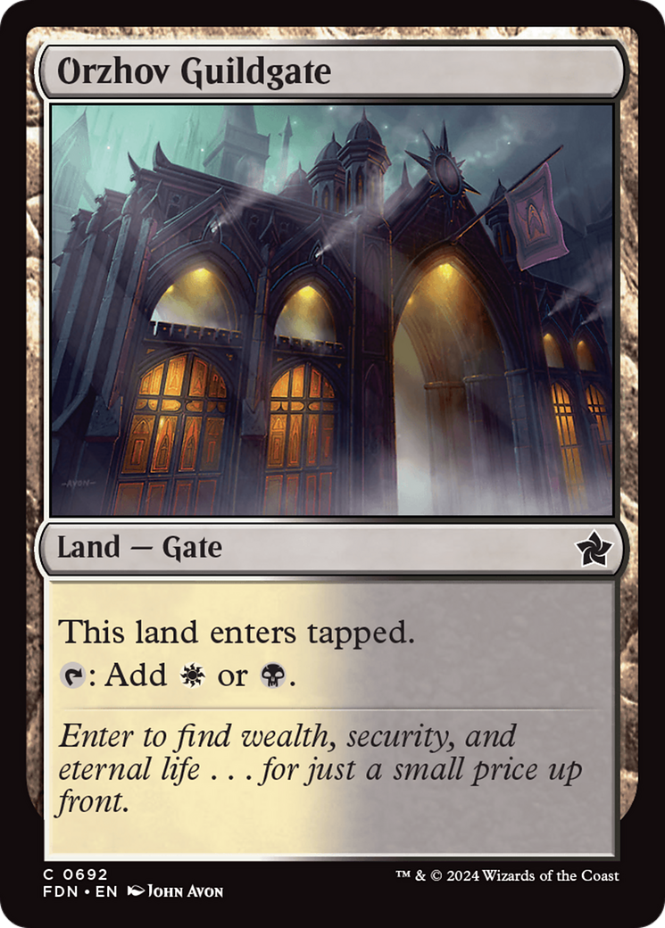 Orzhov Guildgate (FDN-692) - Foundations [Common]