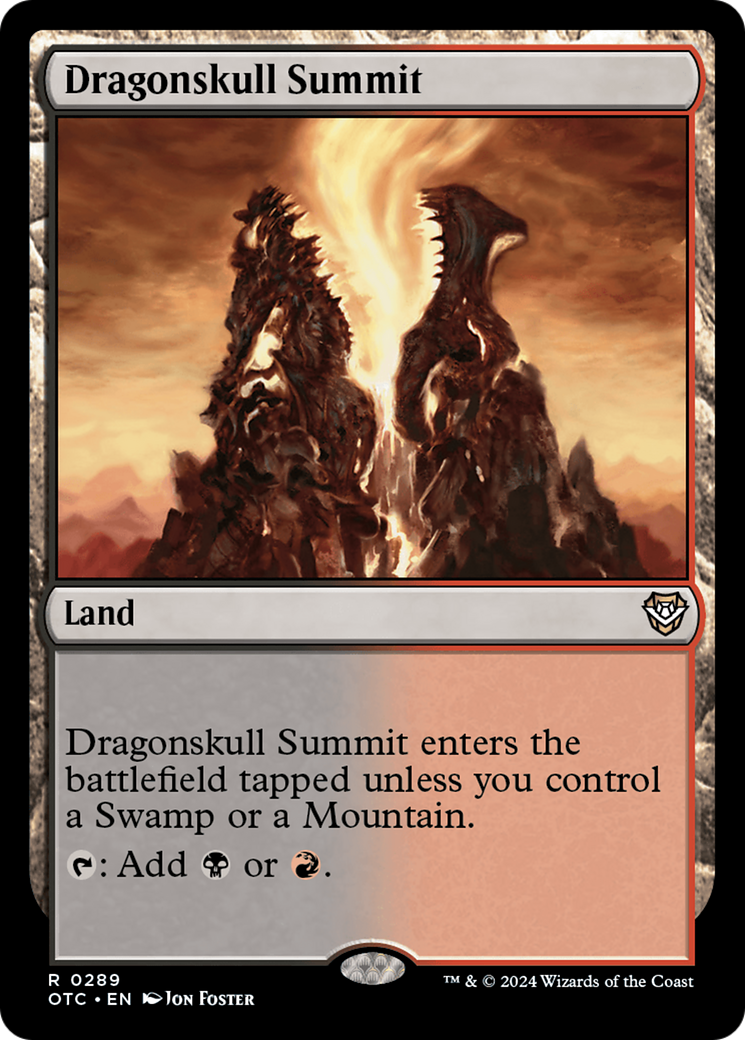 Dragonskull Summit (OTC-289) - Outlaws of Thunder Junction Commander [Rare]