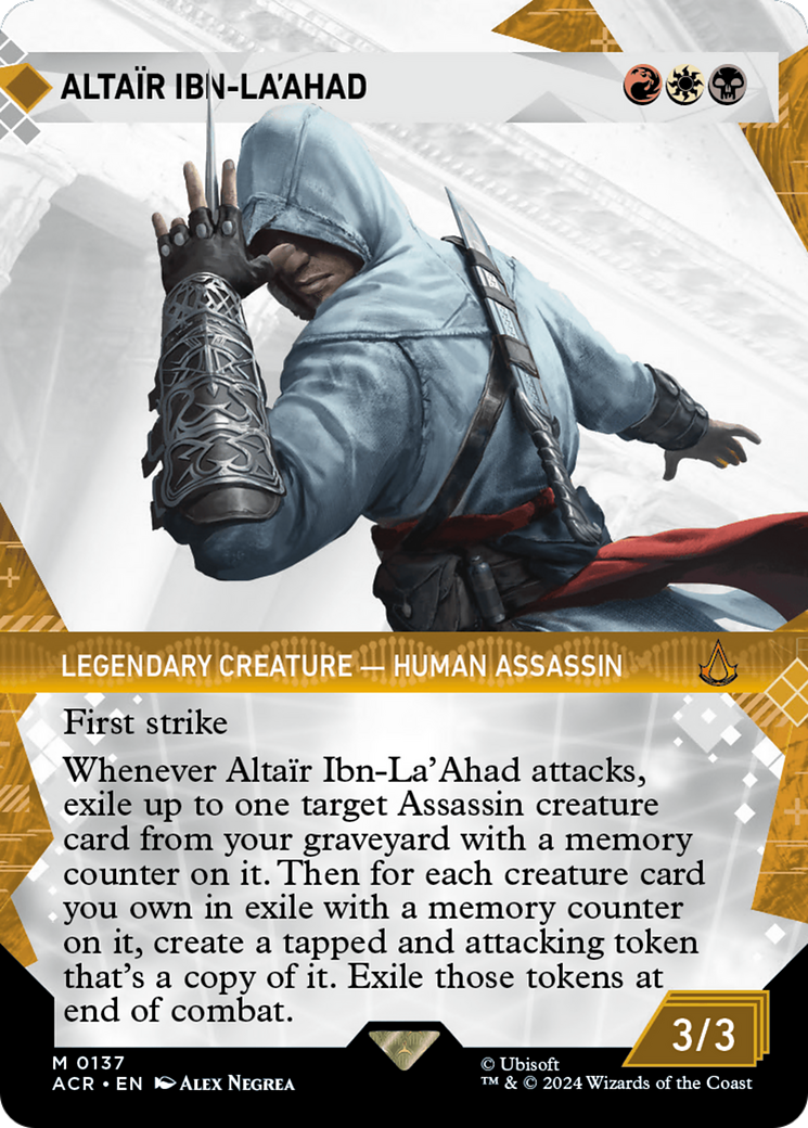 Altaïr Ibn-La'Ahad (ACR-137) - Assassin's Creed: (Showcase) (Borderless) [Mythic]