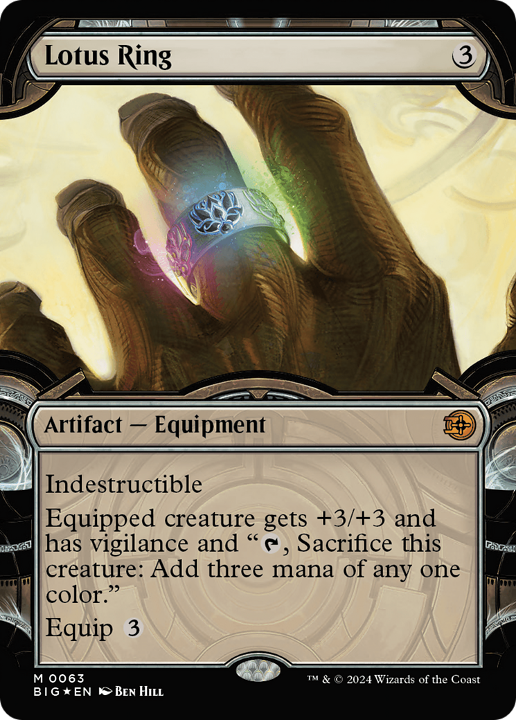 Lotus Ring (BIG-063) - The Big Score: (Showcase) Foil [Mythic]