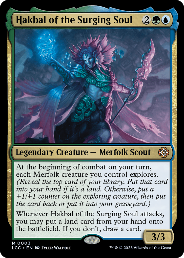 Hakbal of the Surging Soul (LCC-003) - The Lost Caverns of Ixalan Commander [Mythic]