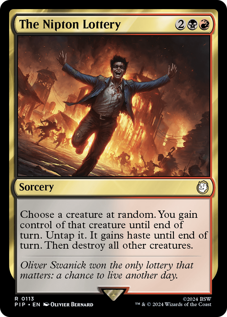 The Nipton Lottery (PIP-113) - Fallout [Rare]