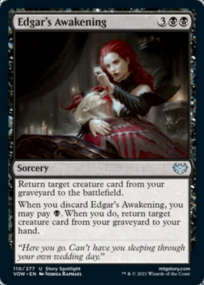 Edgar's Awakening (VOW-110) - Innistrad: Crimson Vow [Uncommon]