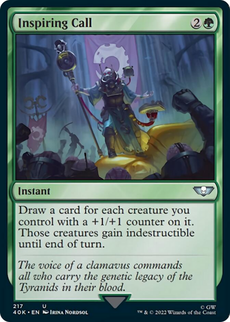 Inspiring Call (40K-217) - Warhammer 40,000 Commander [Uncommon]
