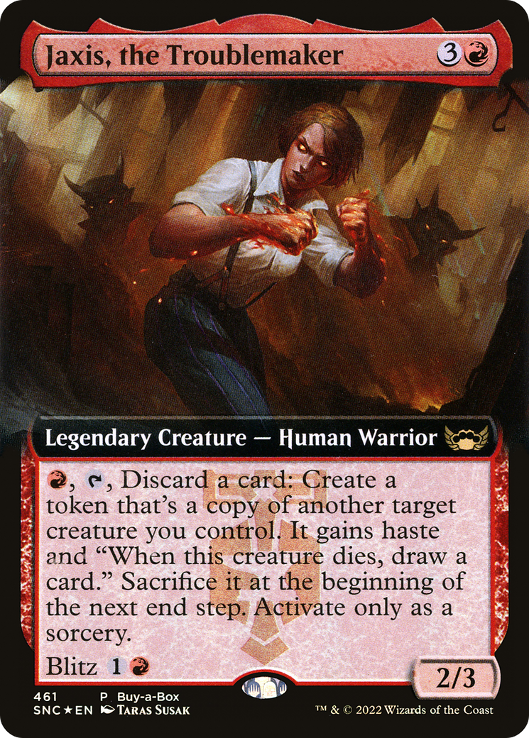 Jaxis, the Troublemaker (SNC-461) - Streets of New Capenna: (Extended Art) Foil [Rare]