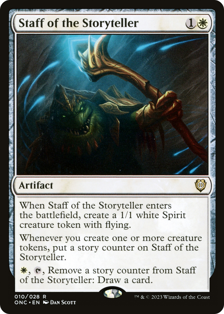 Staff of the Storyteller (ONC-010) - Phyrexia: All Will Be One Commander [Rare]