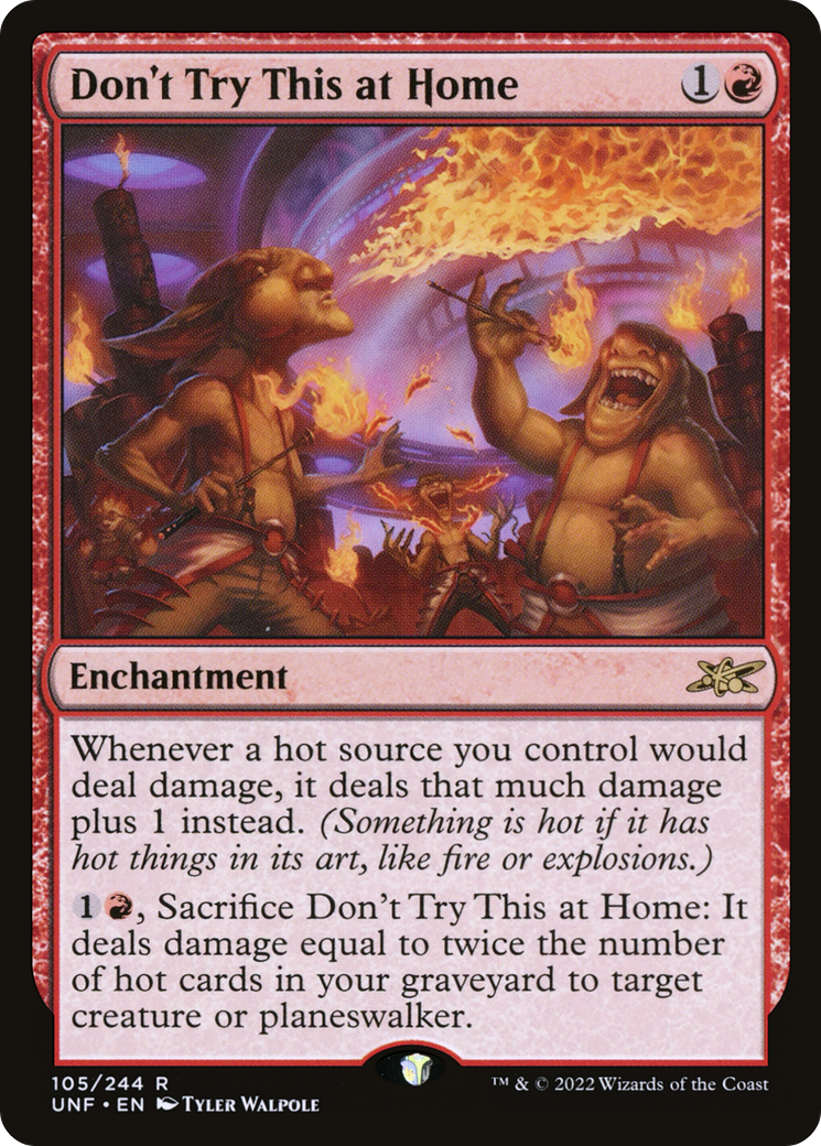 Don't Try This at Home (UNF-105) - Unfinity Foil [Rare]