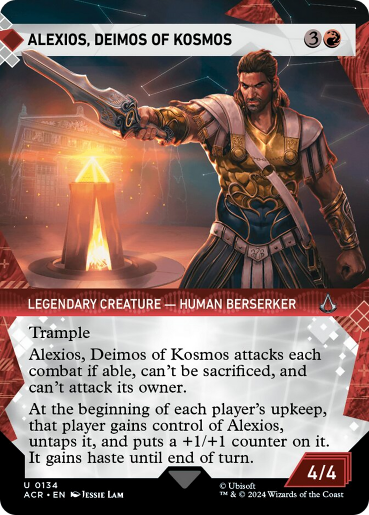 Alexios, Deimos of Kosmos (ACR-134) - Assassin's Creed: (Showcase) (Borderless) [Uncommon]