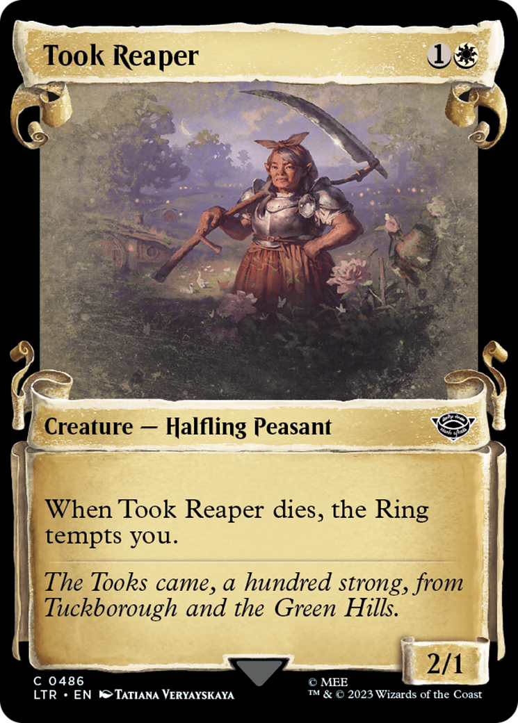 Took Reaper (LTR-486) - The Lord of the Rings: Tales of Middle-earth: (Showcase) Scroll Foil [Common]