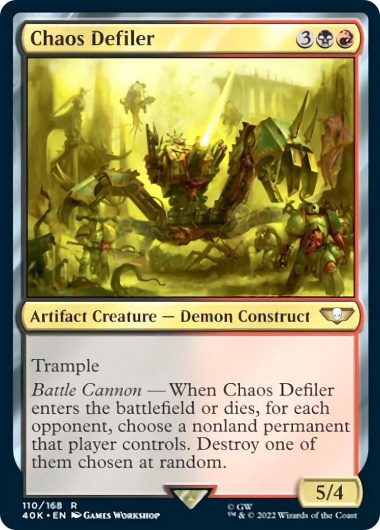 Chaos Defiler (40K-110) - Warhammer 40,000 Commander [Rare]