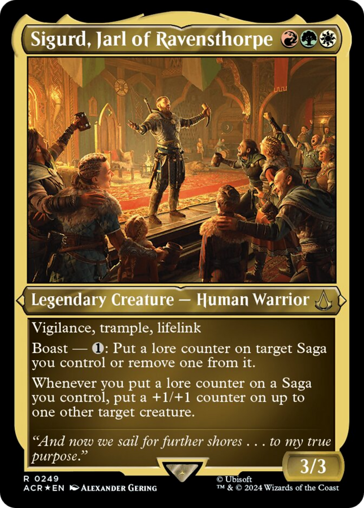 Sigurd, Jarl of Ravensthorpe (ACR-249) - Assassin's Creed Etched Foil [Rare]