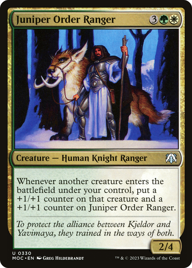 Juniper Order Ranger (MOC-330) - March of the Machine Commander [Uncommon]