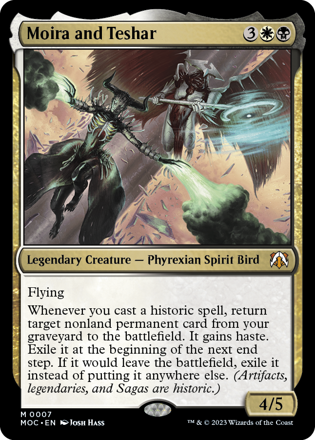 Moira and Teshar (MOC-007) - March of the Machine Commander [Mythic]