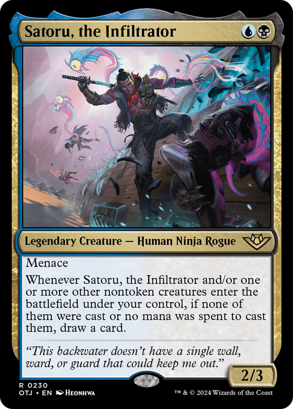 Satoru, the Infiltrator (OTJ-230) - Outlaws of Thunder Junction Foil [Rare]