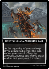 Bounty: Eriana, Wrecking Ball // Wanted! (TOTC-030) - Outlaws of Thunder Junction Commander Tokens [Common]