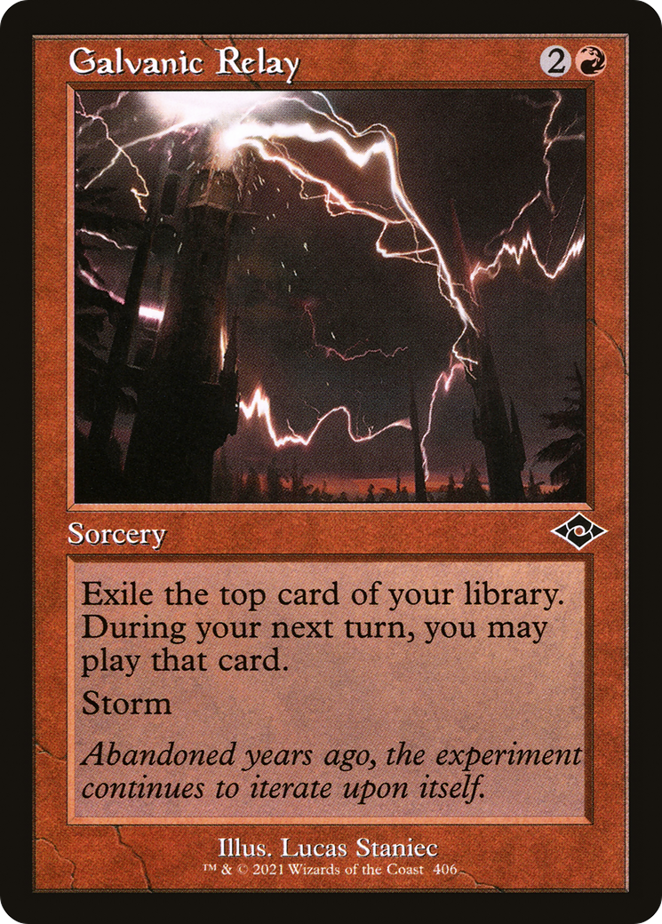 Galvanic Relay (MH2-406) - Modern Horizons 2 Etched Foil [Common] Retro Frame