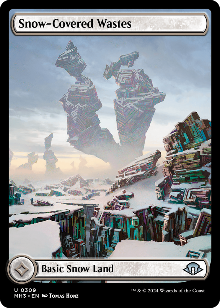 Snow-Covered Wastes (MH3-309) - Modern Horizons 3 Foil [Uncommon]