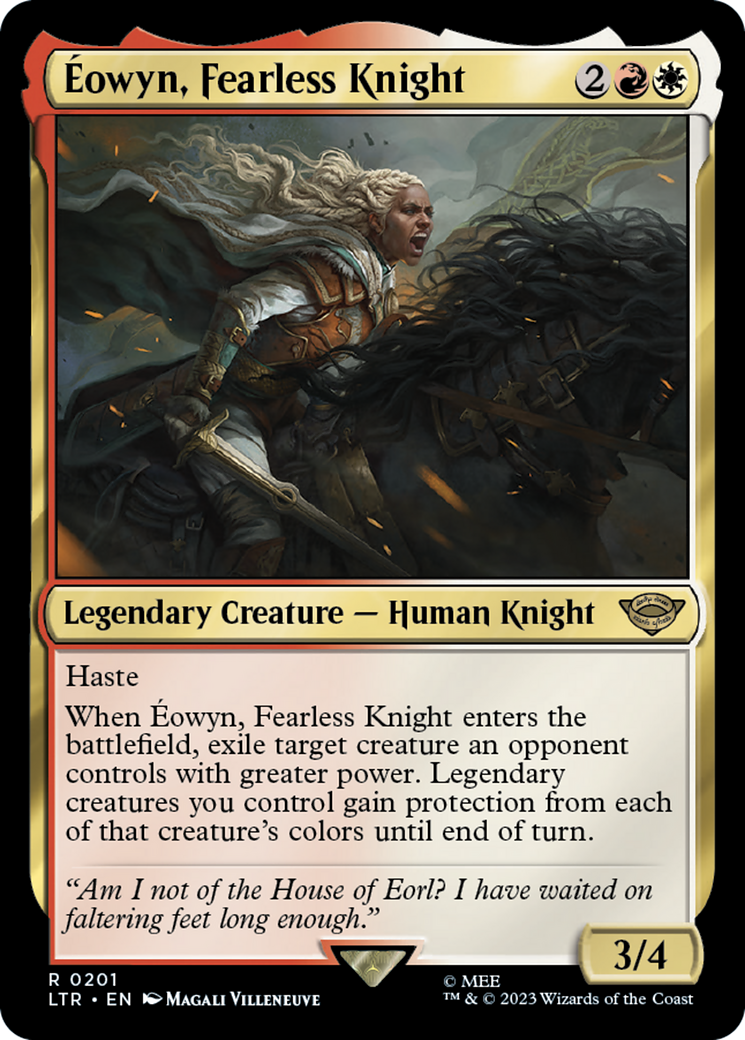 Éowyn, Fearless Knight (LTR-201) - The Lord of the Rings: Tales of Middle-earth Foil [Rare]