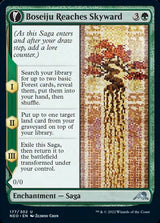 Boseiju Reaches Skyward // Branch of Boseiju (NEO-177) - Kamigawa: Neon Dynasty: (fandfc) [Uncommon]