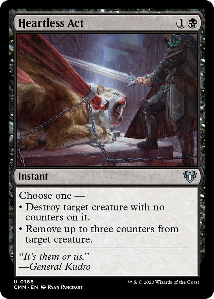 Heartless Act (CMM-166) - Commander Masters [Uncommon]