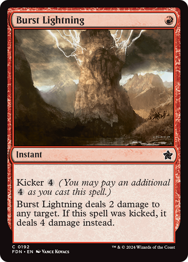 Burst Lightning (FDN-192) - Foundations [Common]
