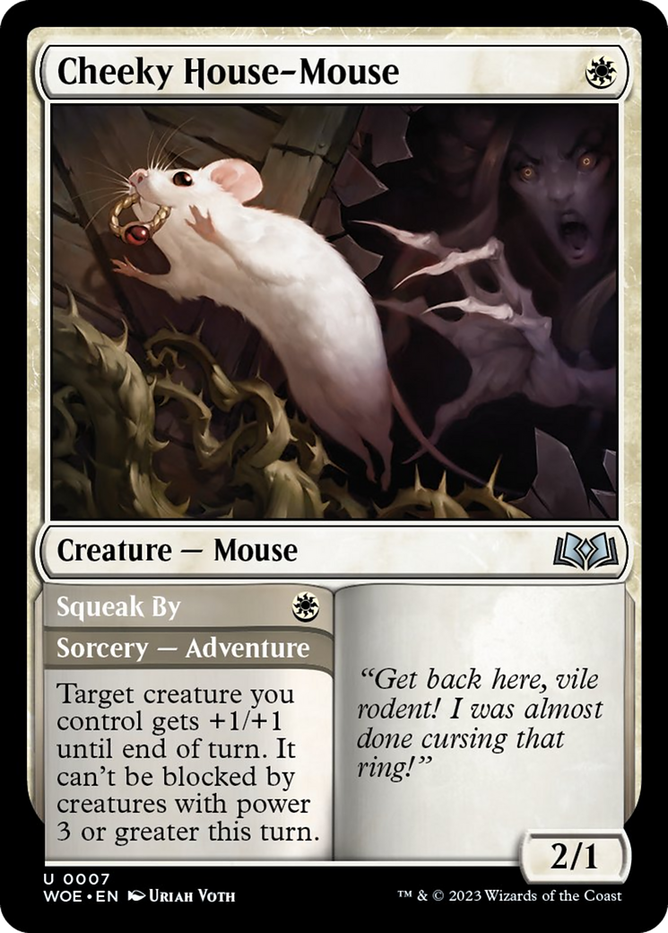 Cheeky House-Mouse // Squeak By (WOE-007) - Wilds of Eldraine [Uncommon]