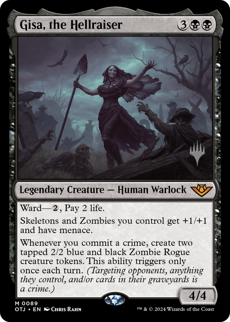 Gisa, the Hellraiser (POTJ-89P) - Outlaws of Thunder Junction Promos [Mythic]