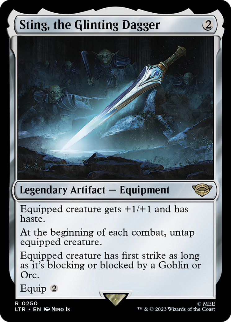 Sting, the Glinting Dagger (LTR-250) - The Lord of the Rings: Tales of Middle-earth Foil [Rare]