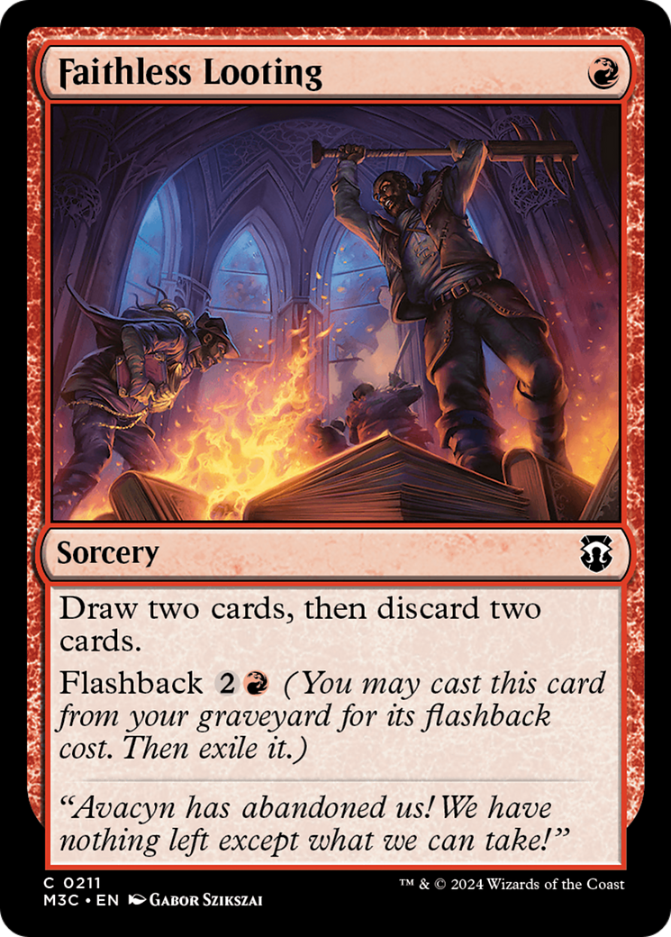 Faithless Looting (M3C-211) - Modern Horizons 3 Commander [Common]