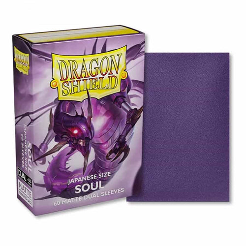 Dragon Shield - Japanese Size Matte Dual Sleeves: Soul - Metallic Purple (60ct)