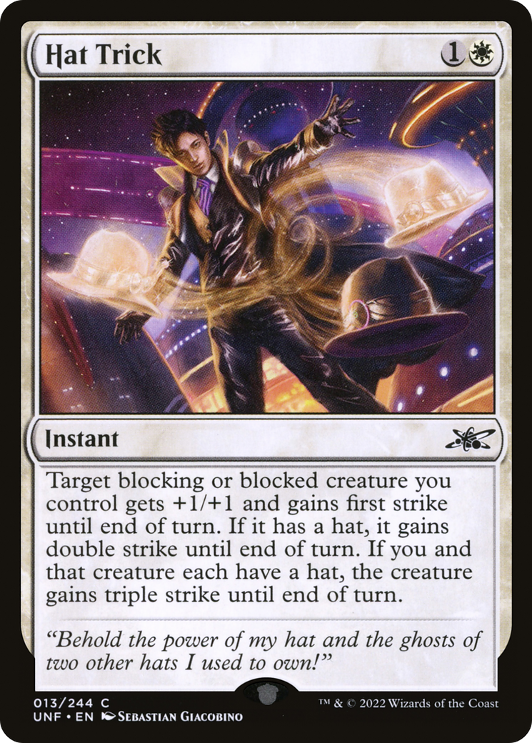 Hat Trick (UNF-013) - Unfinity Foil [Common]