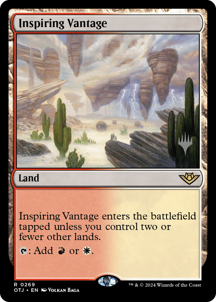 Inspiring Vantage (POTJ-269P) - Outlaws of Thunder Junction Promos [Rare]