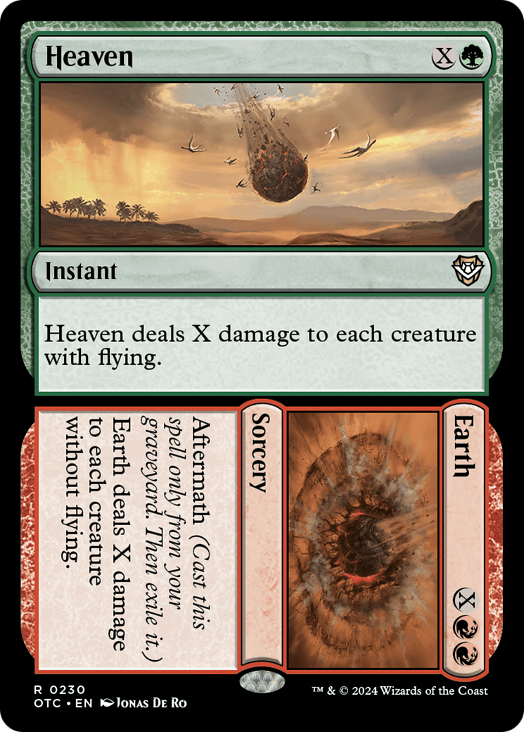 Heaven // Earth (OTC-230) - Outlaws of Thunder Junction Commander [Rare]