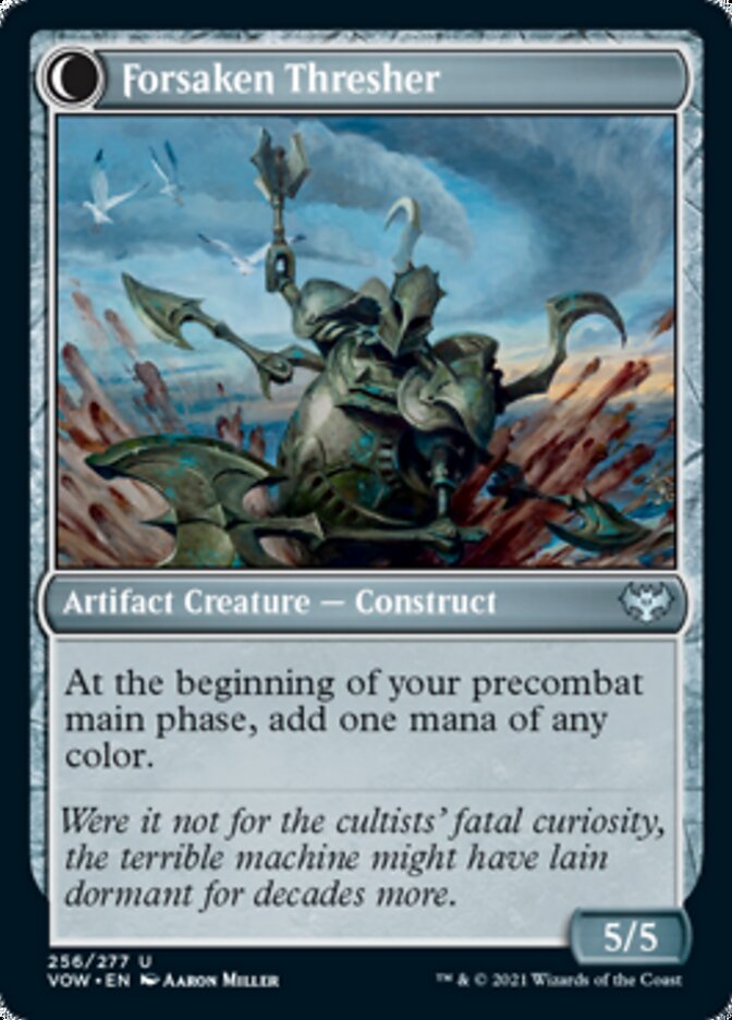 Foreboding Statue // Forsaken Thresher (VOW-256) - Innistrad: Crimson Vow: (Double Faced Transform) [Uncommon]
