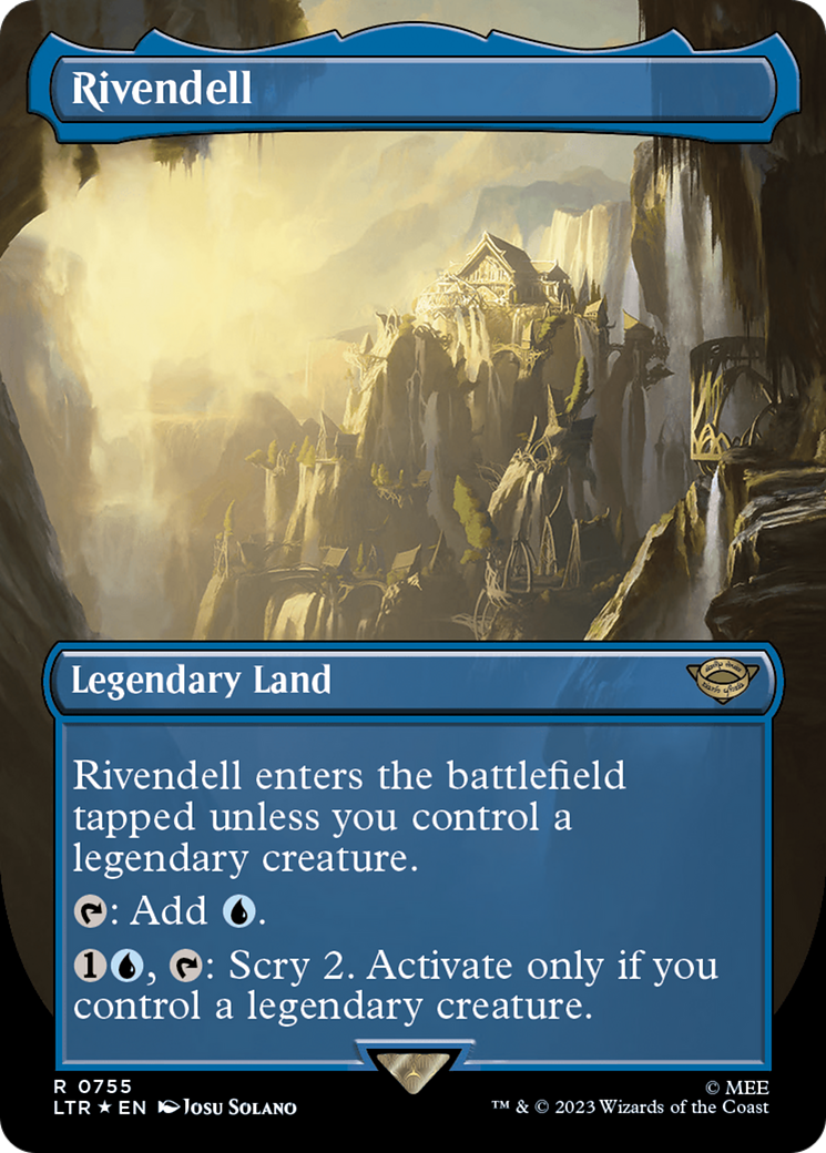 Rivendell (LTR-755) - The Lord of the Rings: Tales of Middle-earth (Borderless) Surge Foil [Rare]