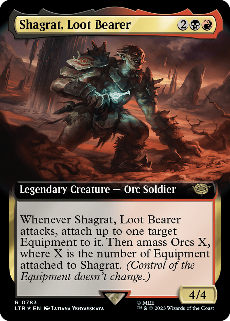 Shagrat, Loot Bearer (LTR-783) - The Lord of the Rings: Tales of Middle-earth: (Extended Art) Surge Foil [Rare]