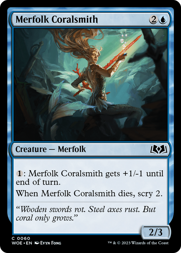 Merfolk Coralsmith (WOE-060) - Wilds of Eldraine [Common]