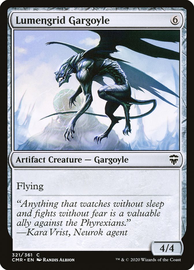 Lumengrid Gargoyle (CMR-321) - Commander Legends [Common]